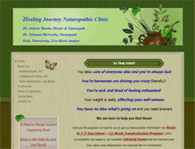 Tablet Screenshot of healingjourneynaturopathic.com